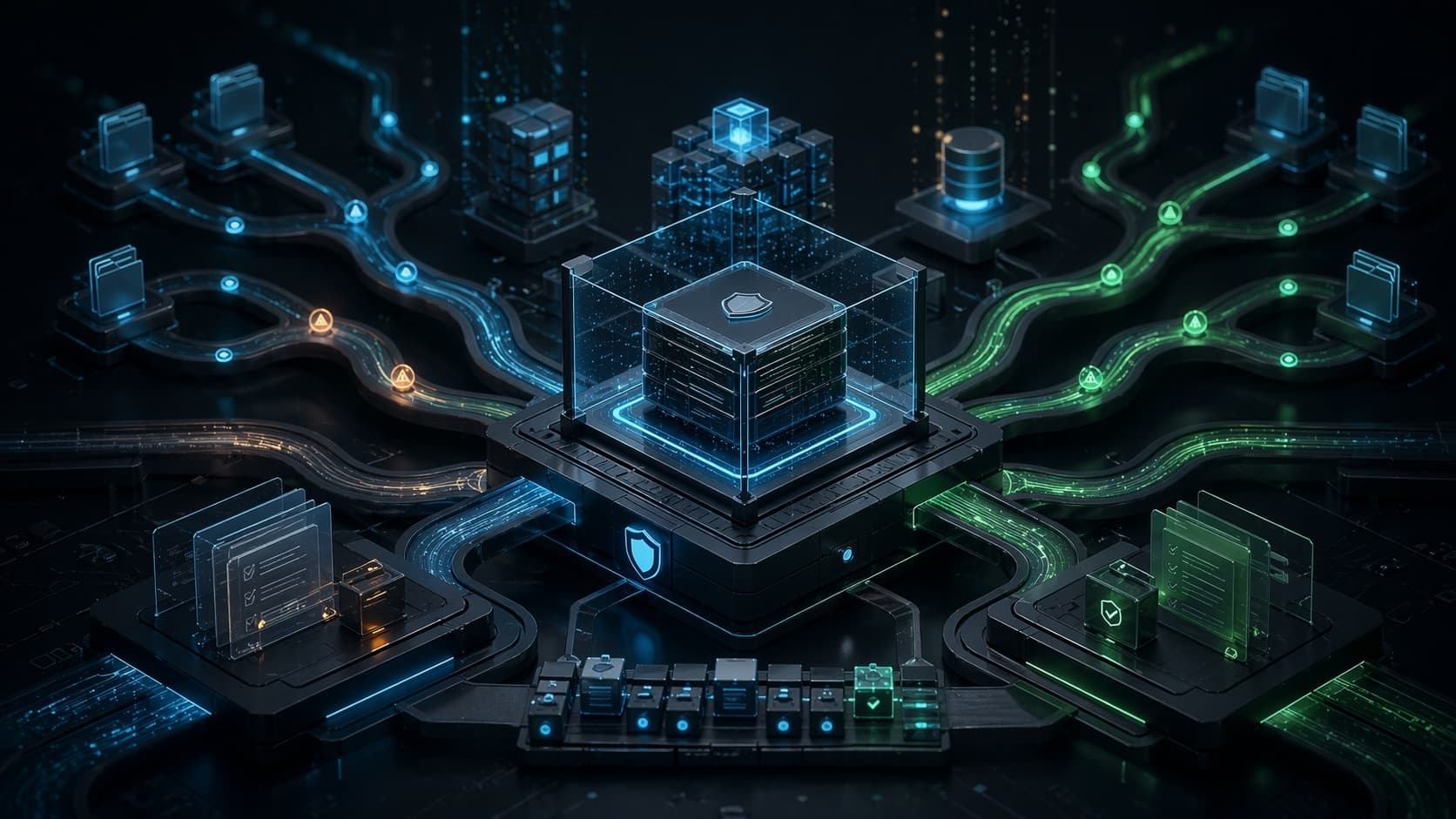 Kontrollierter Agent Workspace mit Worktrees, Review-Gates und geschütztem Repository-Kern.